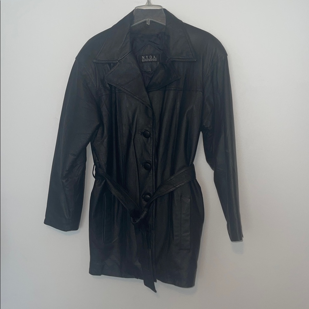 NYDA Vintage Leather Jacket Size Large